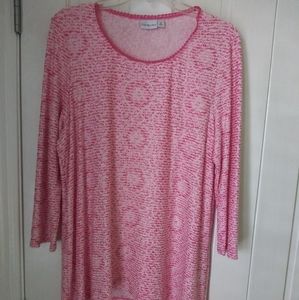 Kim Rogers Pink Tunic size XL